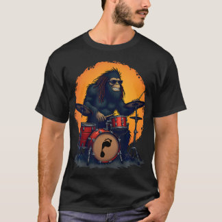T-shirt Équipe de batterie Bigfoot Rétro Vintage Sasquatch