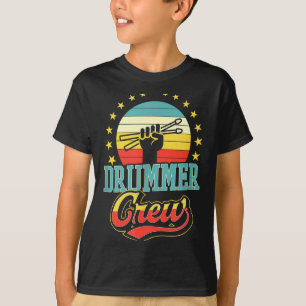 T-shirt Équipe de batteur drôle tendance rétro vintage sty