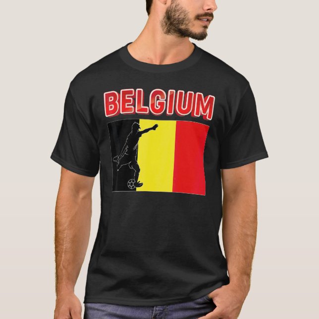 T-shirt Équipe de Belgique du Monde Football Football Ch (Devant)
