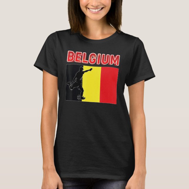 T-shirt Équipe de Belgique du Monde Football Football Ch (Devant)