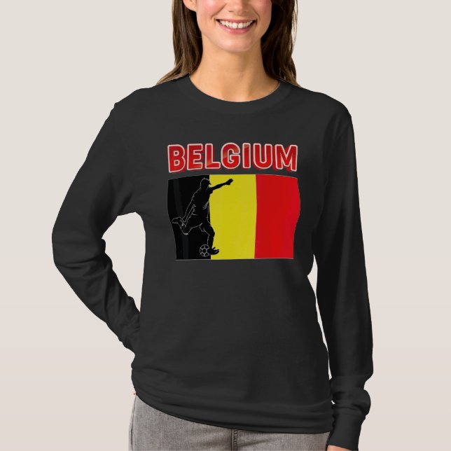 T-shirt Équipe de Belgique du Monde Football Football Ch (Devant)