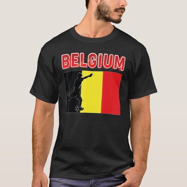T-shirt Équipe de Belgique du Monde Football Football Ch (Devant)