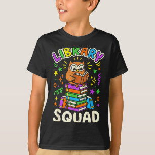 T-shirt Équipe de bibliothèque de hibou drôle amateur de l