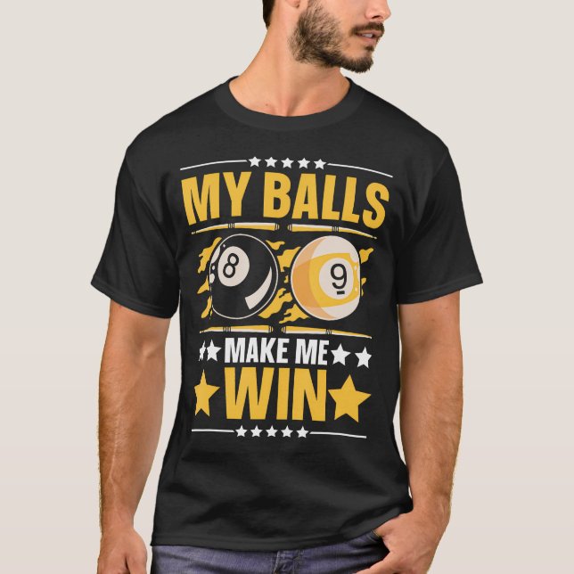 T-shirt Équipe de billard Équipe de billard à 8 billes Jou (Devant)
