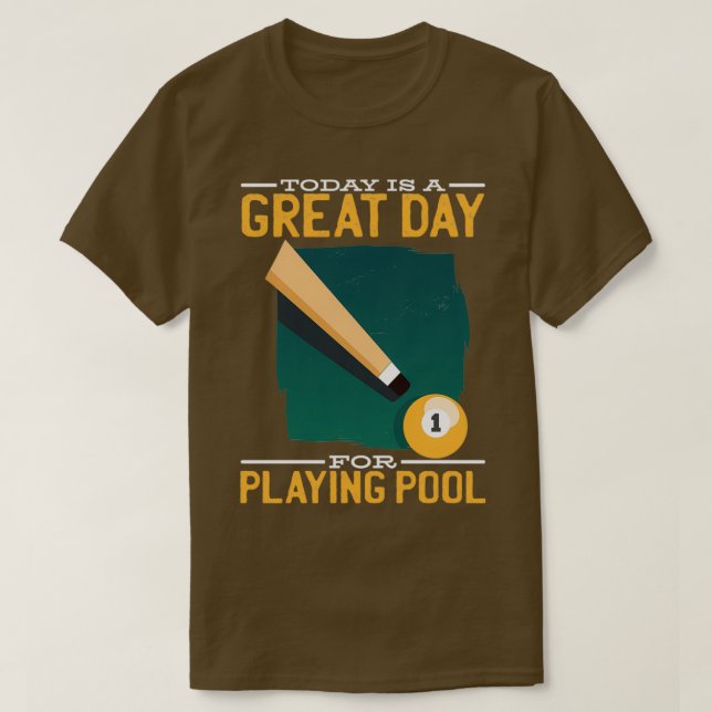 T-shirt Équipe de billard pour un amateur de billard (Design devant)