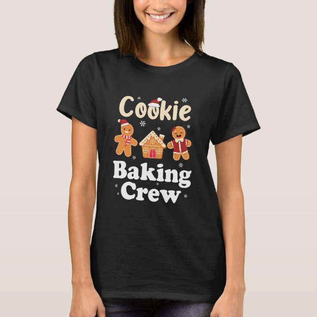 T-shirt Équipe de biscuits de Noël (Devant)