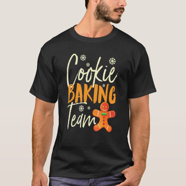 T-shirt Équipe de biscuits de Noël (Devant)