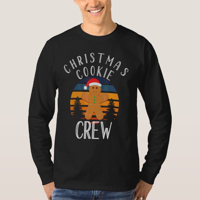 T-shirt Équipe de biscuits de Noël avec thé aux biscuits d (Devant)