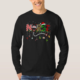 T-shirt Équipe de bobos de Noël Renne Infirmière Buffalo à