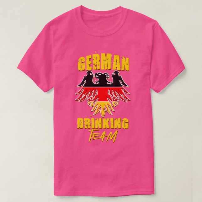 T-shirt Équipe de boisson allemande Bière Allemagne Hop Cr (Design devant)