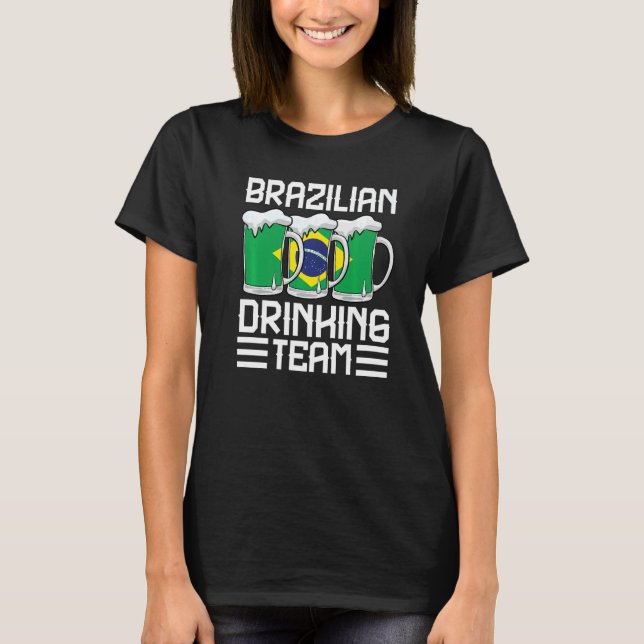 T-shirt Équipe de boisson brésilienne Brésil  1 (Devant)
