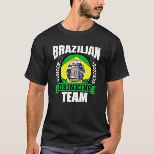 T-shirt Équipe de boisson brésilienne Fête de bière du d