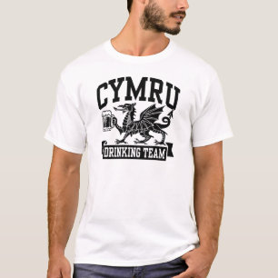 T-shirt Équipe de boisson CYMRU