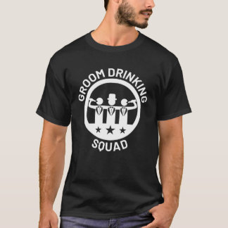 T-shirt Équipe de boisson de marié marié garçons d'honneur
