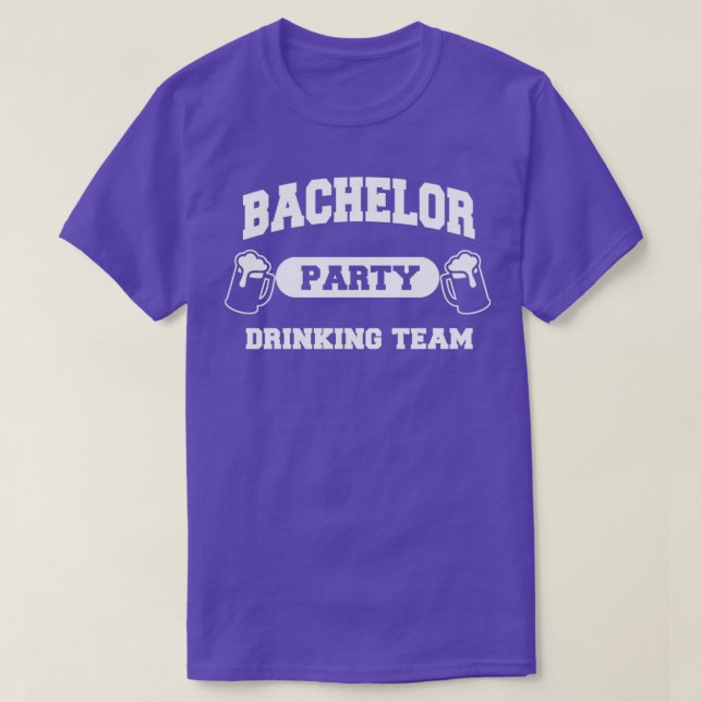 T-shirt Équipe de boisson d'enterrement de vie de garçon 1 (Design devant)