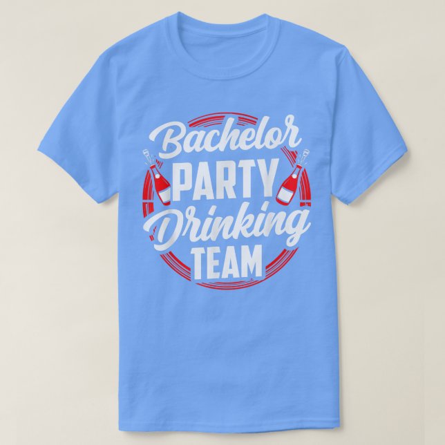 T-shirt Équipe de boisson d'enterrement de vie de garçon M (Design devant)