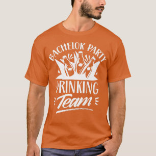 T-shirt Équipe de boisson d'enterrement de vie de garçon M