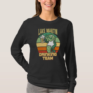T-shirt Équipe de boisson du lac Martin Pêche à la bière d