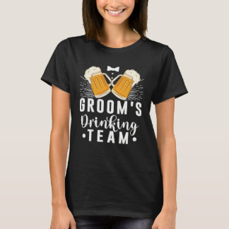 T-shirt Équipe de boisson du marié Mariage enterrement de