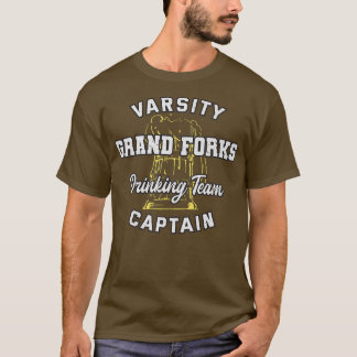 T-shirt Équipe de boisson Grand Forks Capitaine North Dako