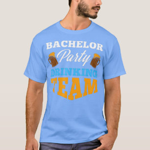 T-shirt Équipe de boisson pour enterrement de vie de garço