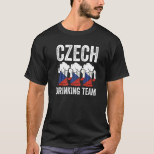 T-shirt Équipe de boisson tchèque Tchèque Équipe de boisso