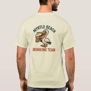 T-shirt Équipe De Boissons De Myrtle Beach