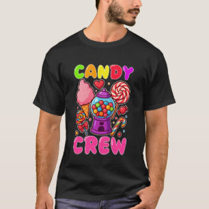 T-shirt Équipe de bonbons Sécurité Candy Land Sweetie Cand