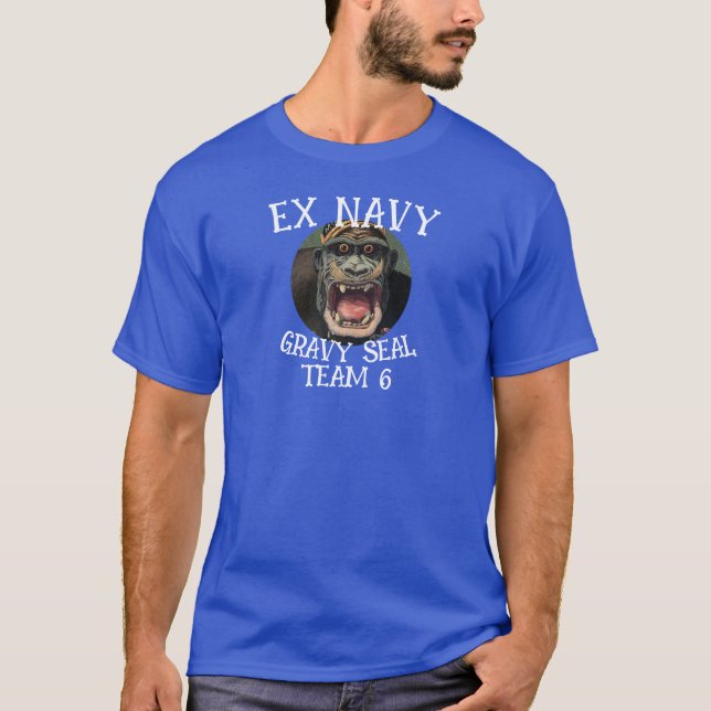 T-shirt Équipe de bouchon de phoque éléphant ex-marin Trum (Devant)
