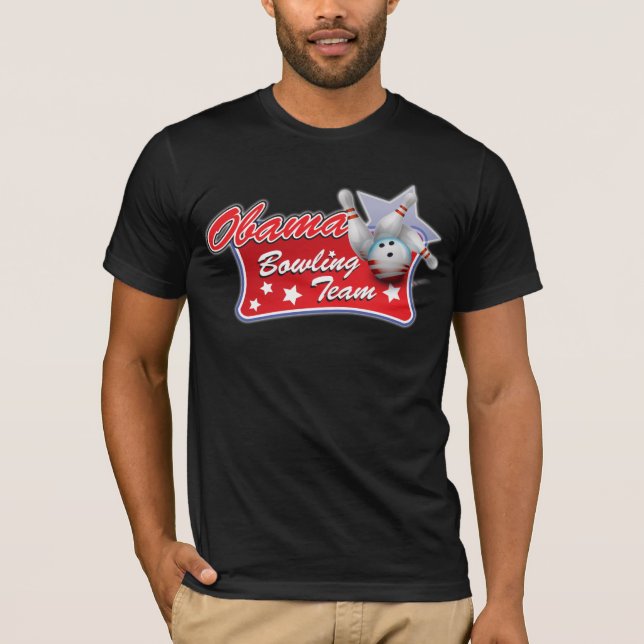 T-shirt Équipe de bowling d'Obama (Devant)