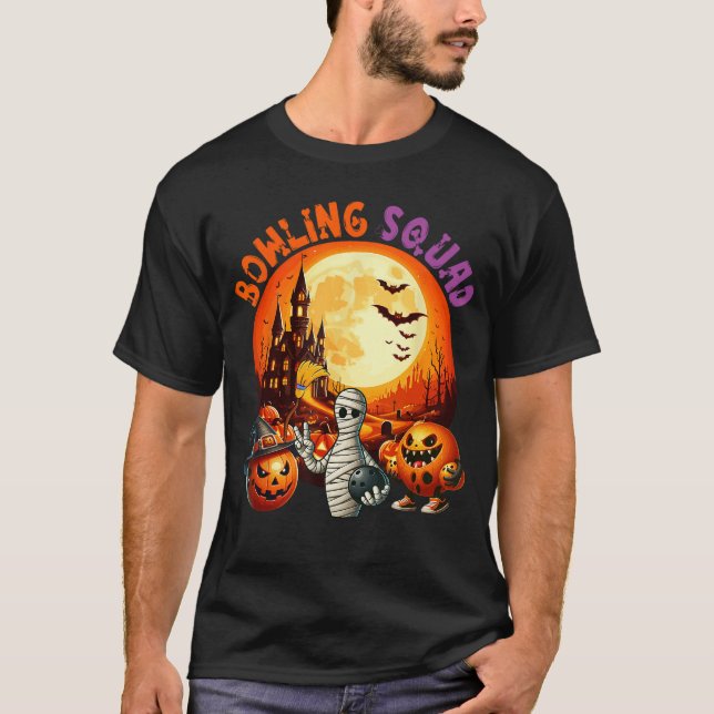 T-shirt Équipe de bowling Équipement d'horreur Halloween e (Devant)