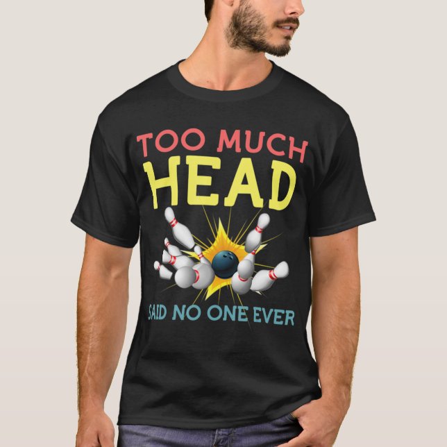 T-shirt Équipe De Bowling Fun Hommes Femmes A Dit Personne (Devant)
