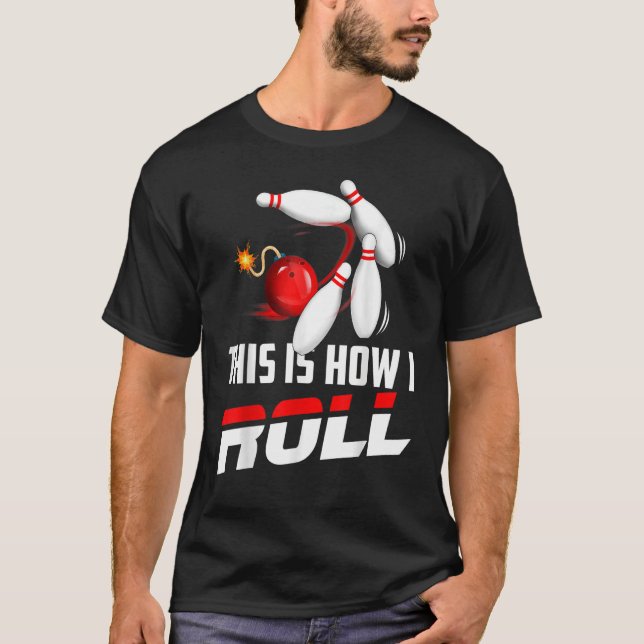 T-shirt Équipe De Bowling Hommes Femmes Enfants C'Est Comm (Devant)