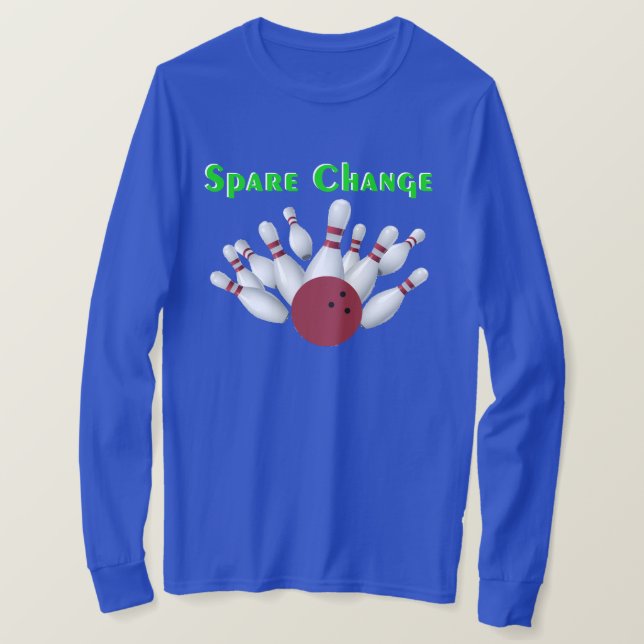 T-shirt Équipe de bowling Spare Change (Design devant)