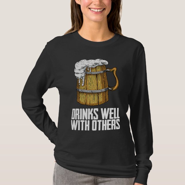 T-shirt Équipe de buveurs d'alcool (Devant)