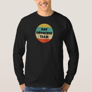 T-shirt Équipe de buveurs de jour ras-du-cou