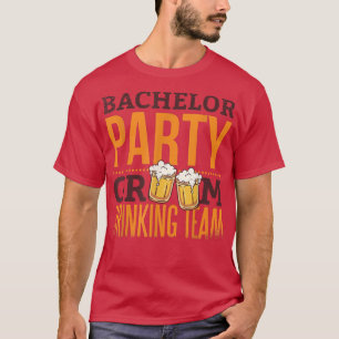 T-shirt Équipe de buveurs du marié hommes JGA hommes Enter