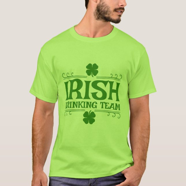 T-shirt Équipe de buveurs irlandais (Devant)