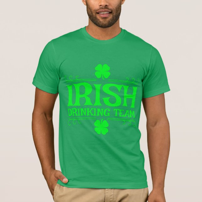 T-shirt Équipe de buveurs irlandais (Devant)