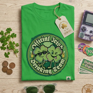 T-shirt Équipe de buveurs irlandais officielle Drôle de jo