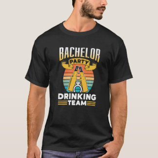T-shirt Équipe de buveurs pour enterrement de vie de garço