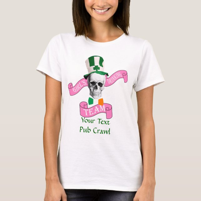 T-shirt Équipe de buveurs St Patrick's day (Devant)