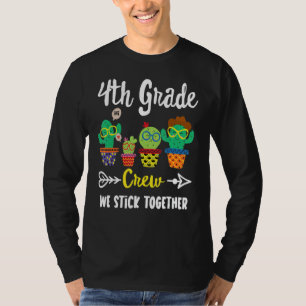 T-shirt Équipe de Cactus de 4e année Équipe d'enseignants