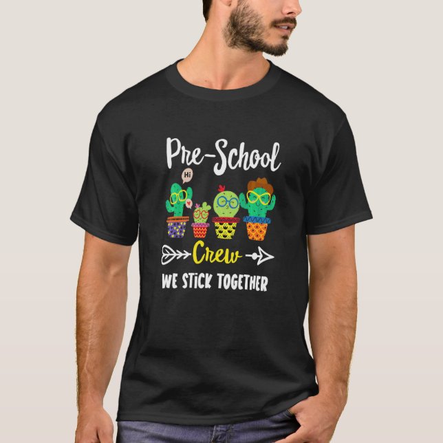 T-shirt Équipe de Cactus pré-école Équipe de préécole Ense (Devant)