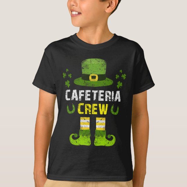 T-shirt Équipe de cafétéria mignonne Équipe drôle de dame  (Devant)