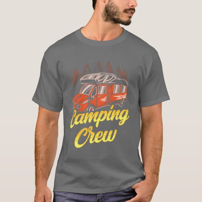 T-shirt Équipe de camping Camp Terrain de camping Amateur  (Devant)