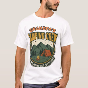 T-shirt Équipe de camping de papy Graphique extérieur vint