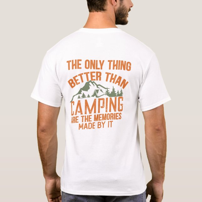 T-shirt Équipe de camping d'été de campeur drôle (Dos)