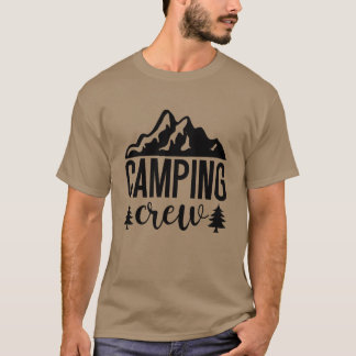 T-shirt Équipe de camping Groupe Mountainrees rétro
