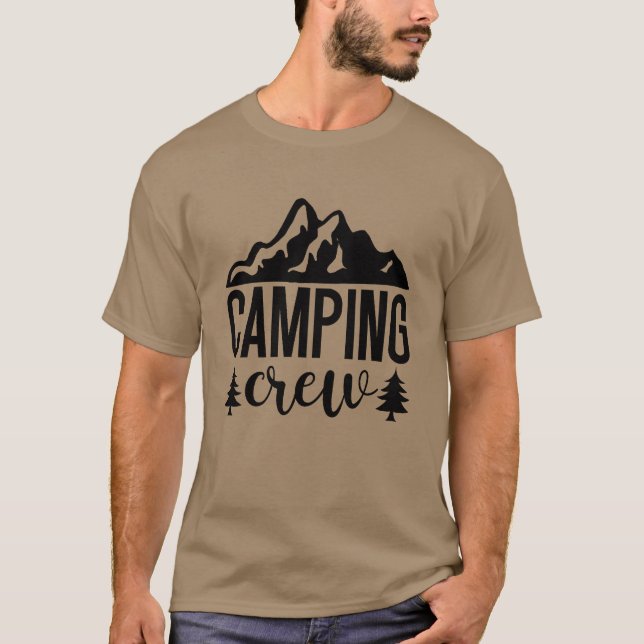 T-shirt Équipe de camping Groupe Mountainrees rétro (Devant)